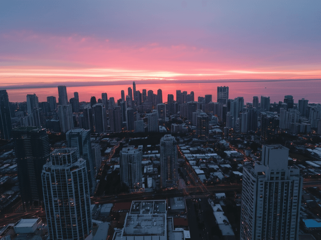 Aerial city view